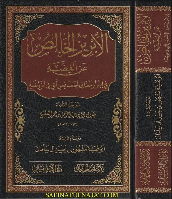 الابريز الخالص عن الفضة في ابراز معاني الخصائص التي في الروضة | جلال الدين عبد الرحمن بن عمر البلقيني