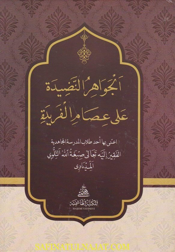 الجواهر النضيدة على عصام الفريدة | صبغة الله التلوي المديادي | ط. المكتبة الهاشمية