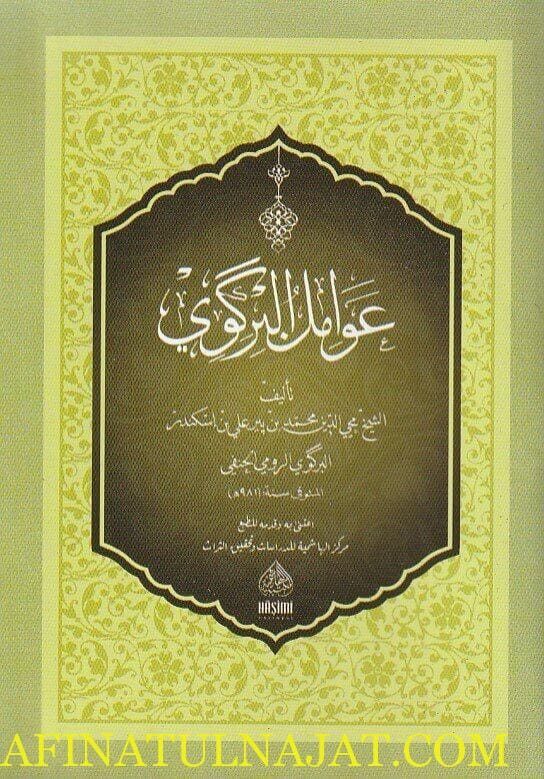 عوامل البركوي | محمد بير علي البركوي الرومي الحنفي | ط. المكتبة الهاشمية | حجم الجيب