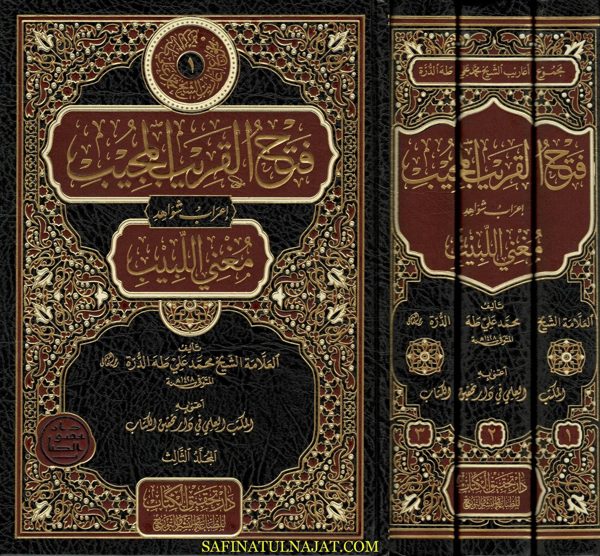 فتح القريب المجيب إعراب شواهد مغني اللبيب | ابن هشام الأنصاري | محمد علي طه الدرة | ط. تحقيق الكتاب | 3 مجلد